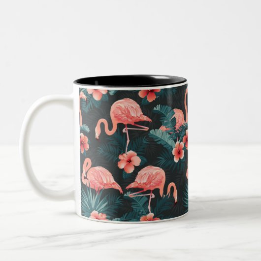 Tasse an zwei Farben, 325 ml rosa Flamingo (Links)