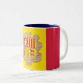 Tasse Andorra-Flagge (VorderseiteRechts)