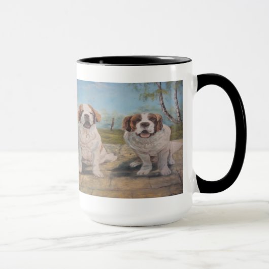 Tasse Ann Hayes Painting Two St Bernards (Rechts)