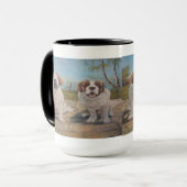 Tasse Ann Hayes Painting Two St Bernards (Vorderseite Links)