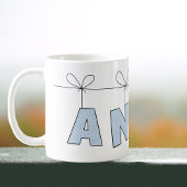 Tasse Anna Niedliche Briefe mit Herznamen
