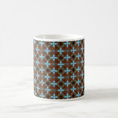 Tasse Anpassbar Stil und Design Braun Blau (Mittel)