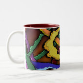 Tasse Anpassbare abstrakte Design Blue Man (Links)