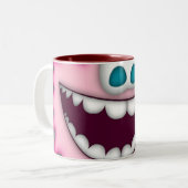 Tasse Anpassbare Stilgestaltung Fuzzy Cartoon Happ (Vorderseite Links)