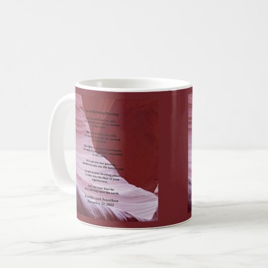Tasse, Apache Wedding Segen, Sandstone Canyon Kaffeetasse (Vorderseite Links)