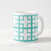 Tasse - Aqua-Quadrate (Vorderseite Rechts)