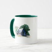 Tasse - Aquarell Scheune (Vorderseite Links)