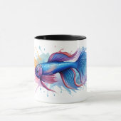 Tasse - Aquarellreihe: Betta Fish (Zentrum)