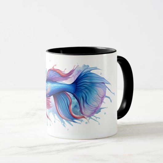Tasse - Aquarellreihe: Betta Fish (VorderseiteRechts)