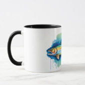 Tasse - Aquarellreihe: Forellen/Lachs (Links)
