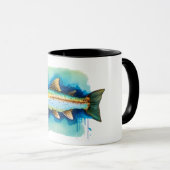 Tasse - Aquarellreihe: Forellen/Lachs (VorderseiteRechts)