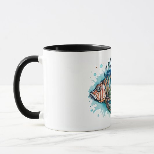 Tasse - Aquarellreihe: Seeteufel (Links)
