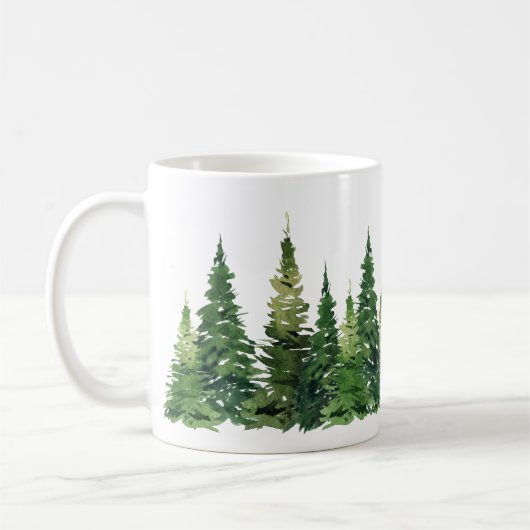 Tasse - Aquarellwald (Links)