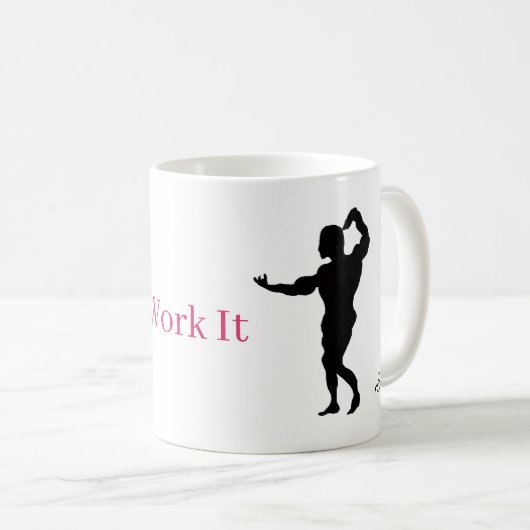 Tasse : Arbeit damit (VorderseiteRechts)
