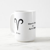 Tasse - Aries-Glyphe (Vorderseite Links)