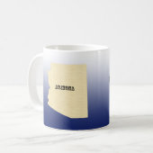 Tasse - Arizona Karte mit Stadt (Vorderseite Links)