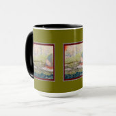 Tasse - Art Deco Segelboot (Vorderseite Links)
