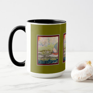 Tasse - Art Deco Segelboot