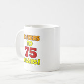 Tasse auf 75 Jahre (Vorderseite Links)