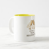 Tasse - Auf neue Anfänge (Vorderseite Links)