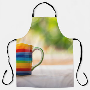 Tasse Aufsicht Couchtisch vintage Schürze