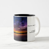 Tasse - Auftrag-Bucht-Regenbogen-Sonnenuntergang (VorderseiteRechts)