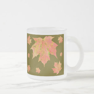 Tasse aus Ahornglas - Abstrakt