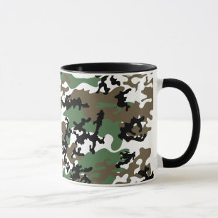 Tasse aus Beton-Dschungel-Camouflage