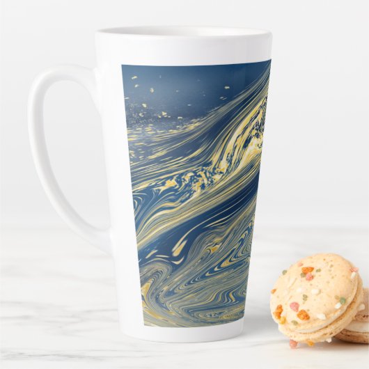 Tasse aus blau und gold-metallisch (Beispiel)