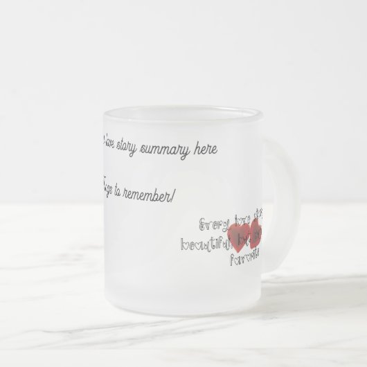Tasse aus endloser Liebe - Perfektes Geschenk für (VorderseiteRechts)