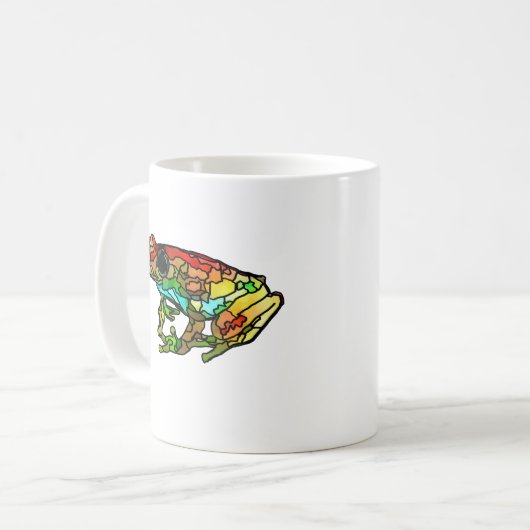 Tasse aus gefärbtem Glas (Vorderseite Links)