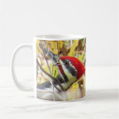 Tasse aus gepiletem Woodpecker-Kaffee (Links)