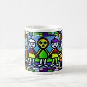 Tasse aus gestettetem Glas Halloween Zombie (Mittel)