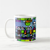 Tasse aus gestettetem Glas Halloween Zombie (Links)
