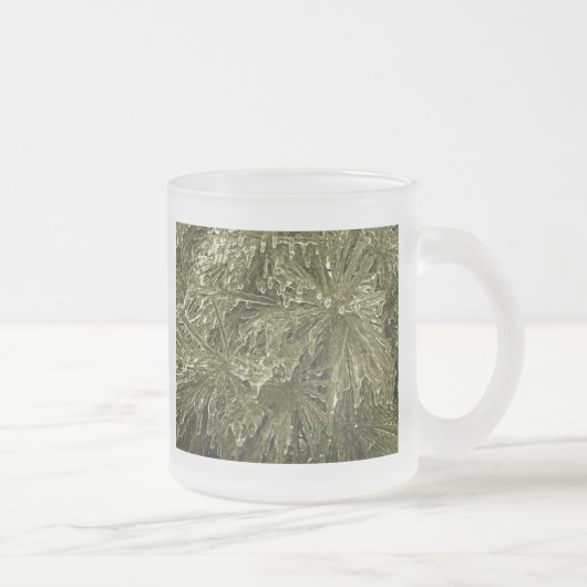 Tasse aus Glas Eiskiefer - Olivenöl (Rechts)