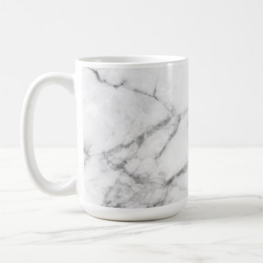 Tasse aus grauem Marmor (Links)