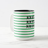 Tasse aus Grün und Weiß (Vorderseite Links)