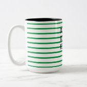 Tasse aus Grün und Weiß (Links)