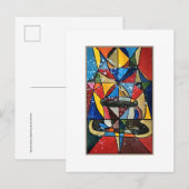 Tasse aus Hartglas Postkarte (Vorne/Hinten)