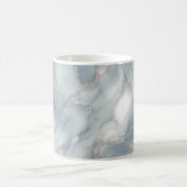 Tasse aus hellblauem Marmor mit Silbervenen (Mittel)