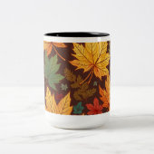 Tasse aus Herbstblättern (Mittel)