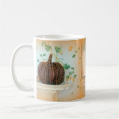 Tasse aus Kürbiskorb (Links)