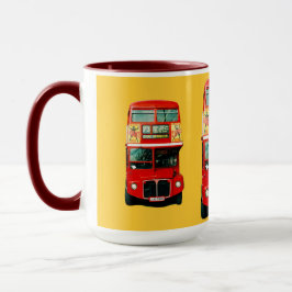 Tasse aus London mit Busse