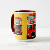 Tasse aus London mit Busse (Vorderseite Links)
