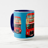 Tasse aus London mit Busse (Vorderseite Links)