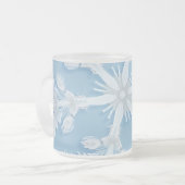 Tasse aus mattiertem Glas (Vorderseite Links)