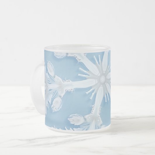 Tasse aus mattiertem Glas (Vorderseite Links)