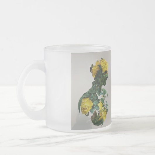 Tasse aus mattiertem Glas (Links)