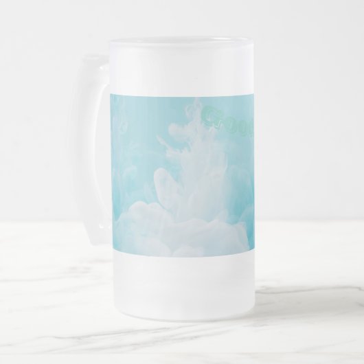 Tasse aus mattiertem Glas (Vorderseite Links)