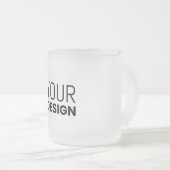 Tasse aus mattiertem Glas (VorderseiteRechts)